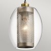 Lampa wisząca Asher II - 3 źródła światła Antyczny pewter szkło i stal industrialna regulacja wysokości KL-ASHER-3PR-AP KICHLER